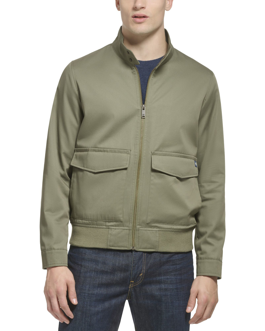 (image for) Refined Poly Cotton Twill Barracuda Bomber w/ Harrington Pockets